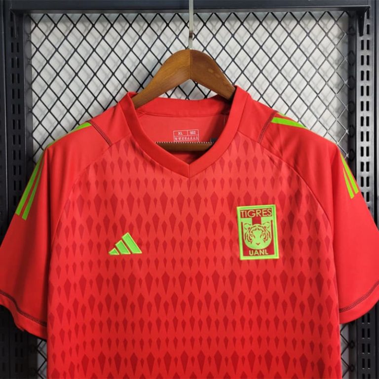 Mexico-Liga Tiger Red Goalkeeper jersey Summer Sportswear GS227-3