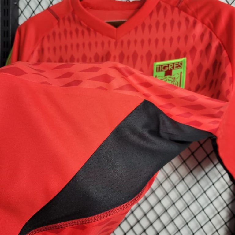 Mexico-Liga Tiger Red Goalkeeper jersey Summer Sportswear GS227-4