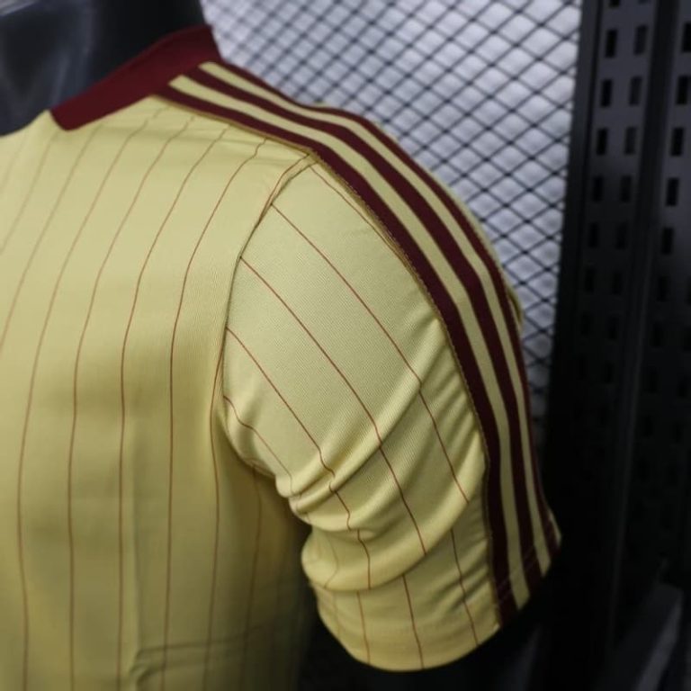 UK-Premier League Arsenal Yellow Retro Model player version jersey Summer Sportswear GS156-4