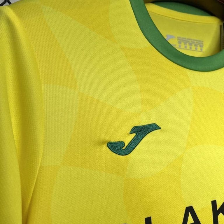 UK-Premier League Norwich City home soccer jersey Summer Sportswear GS143-3