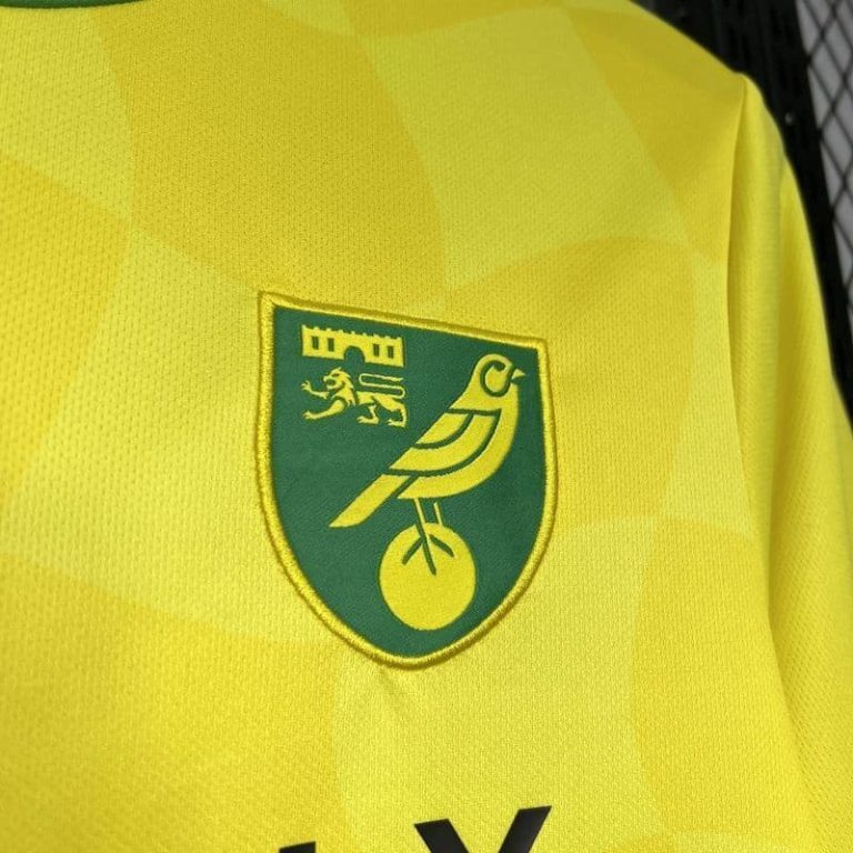UK-Premier League Norwich City home soccer jersey Summer Sportswear GS143-4